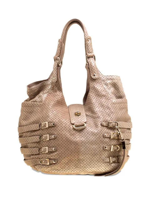 Jimmy Choo Pre-Owned perforated buckle bag