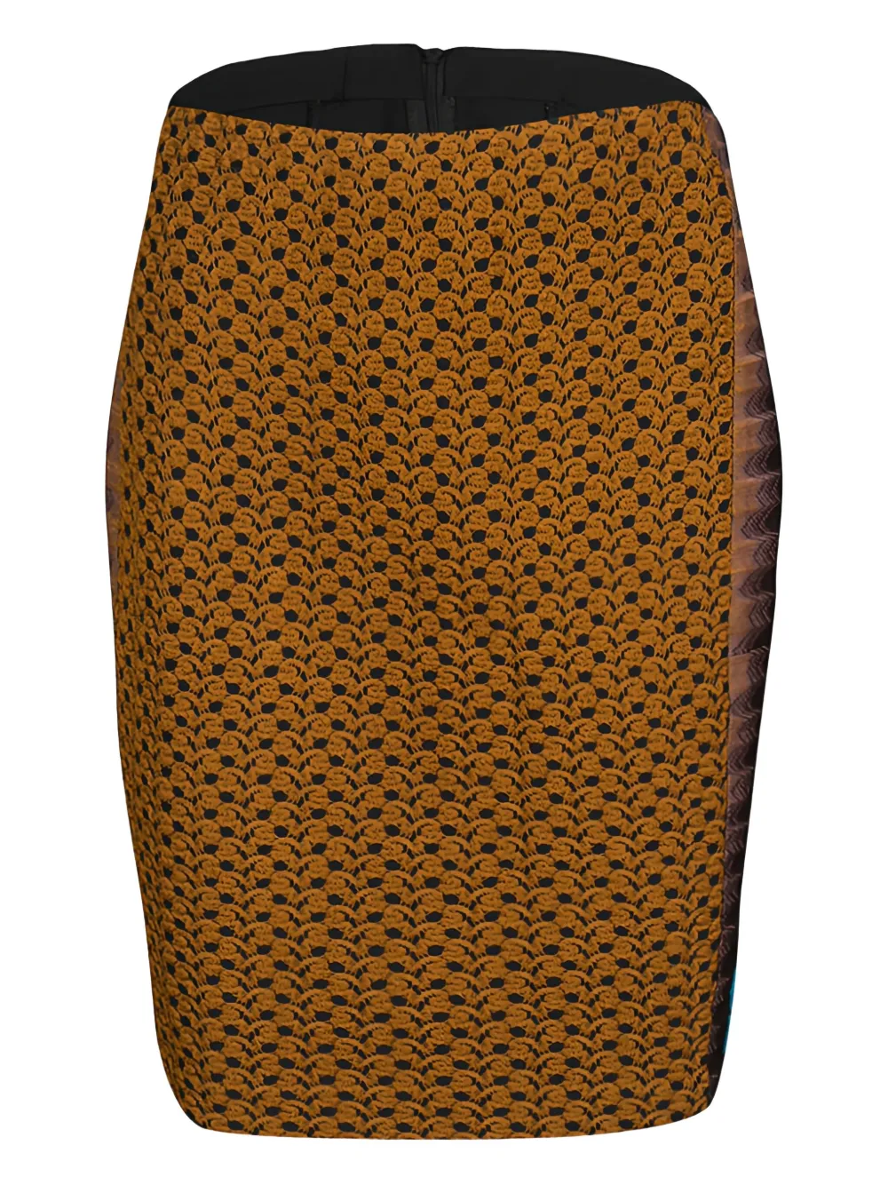structured patterned pencil skirt