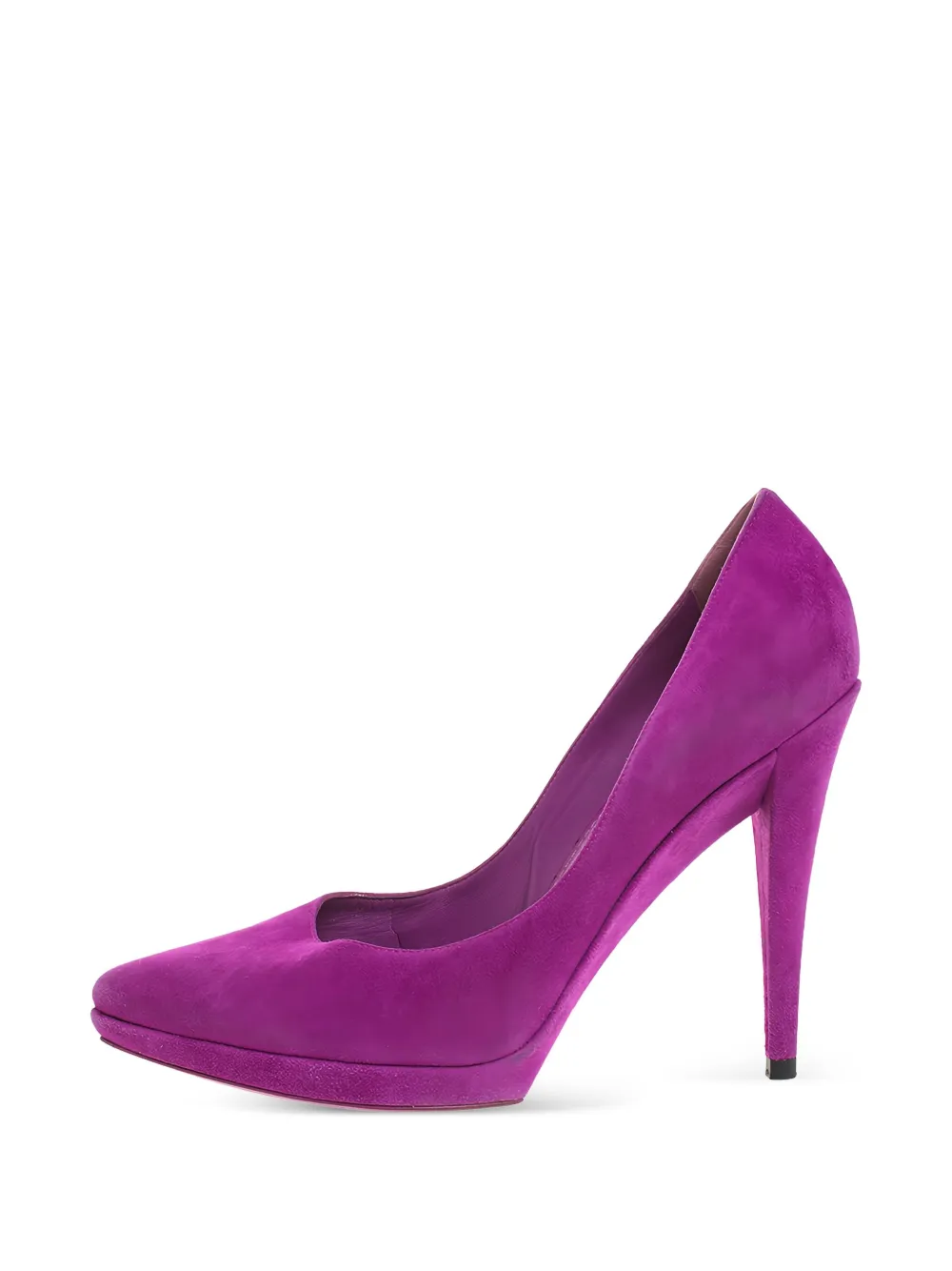 Saint Laurent Pre-Owned 115 mm Janis suède pumps - Paars