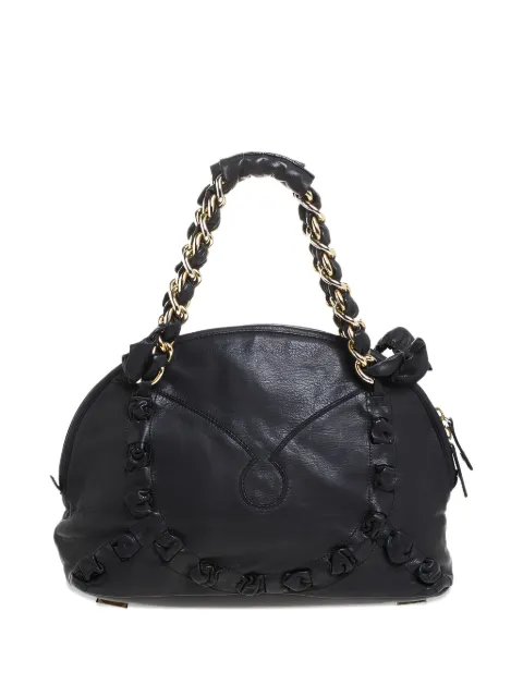 Gianfranco Ferré chain-detail leather tote bag