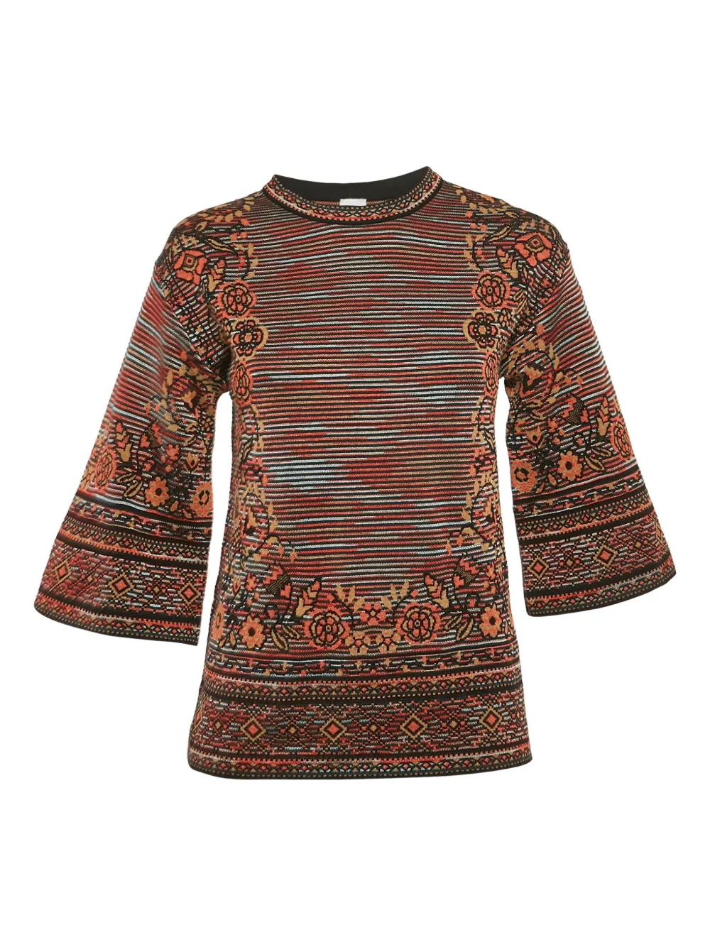 Missoni Pre-Owned Top a fantasia - Marrone