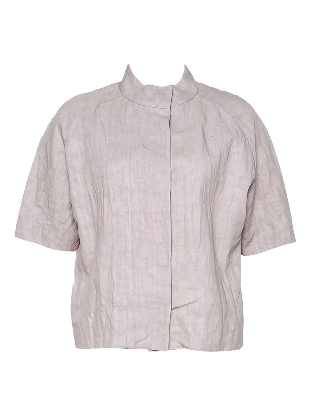 Marni Pre-Owned Top in lino a maniche corte 2024 - Toni neutri
