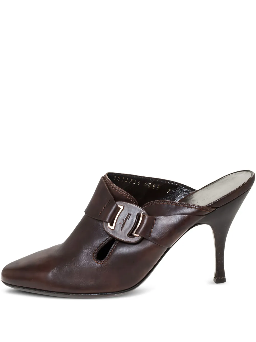 Ferragamo Pre-Owned mules con puntera en punta | marrón | Image 1