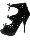 Prada Pre-Owned 130mm leather heeled boots - Black