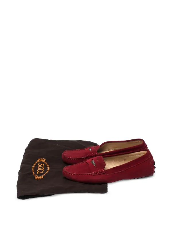 TOD'S レッド スエード ローファー Tod's Vintage レザーローファー | レッド | FARFETCH JP