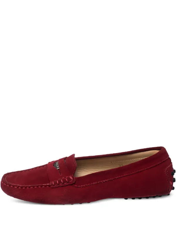 Tod's Vintage レザーローファー | レッド | FARFETCH JP