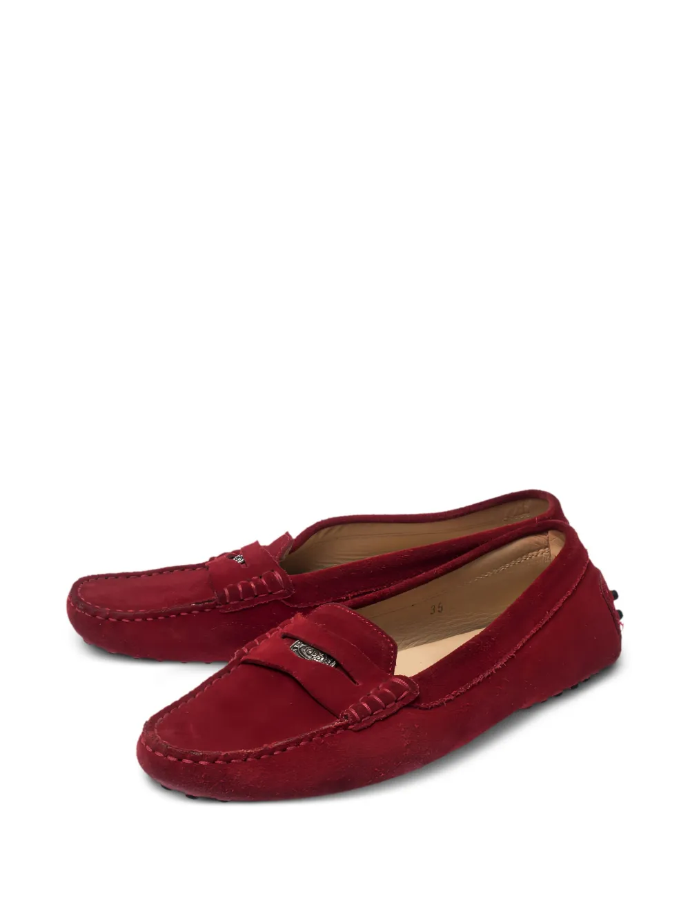 Tod's Vintage Leren loafers - Rood