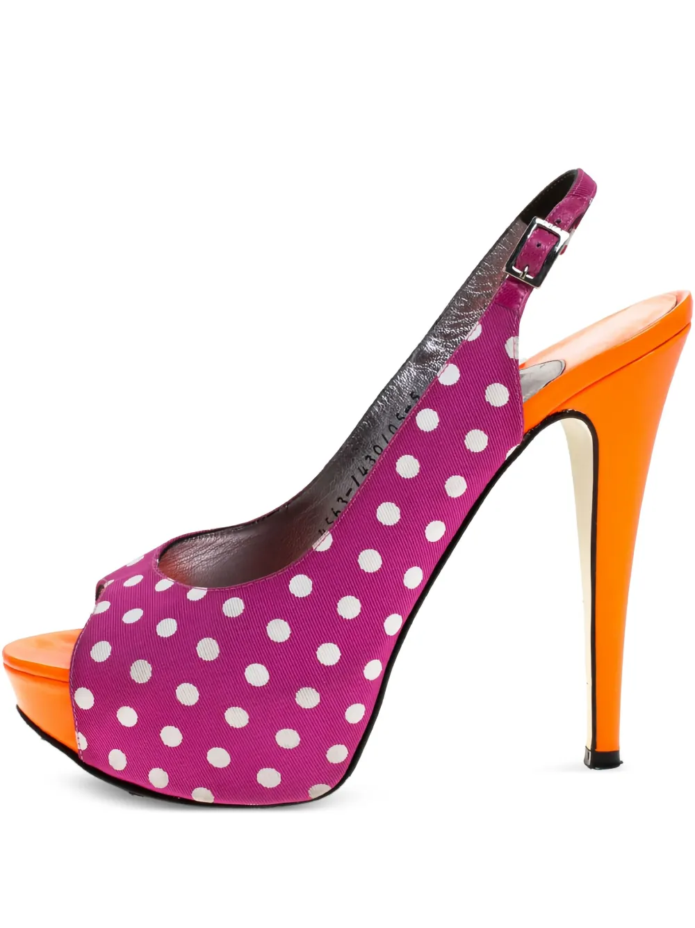 Gina Sandali in pelle con tacco Pre-owned 130mm - Rosa