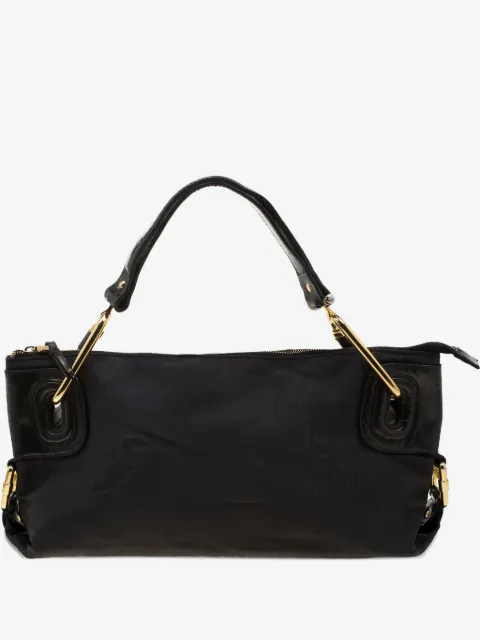 Gianfranco Ferré Pre-Owned leather-strap tote bag