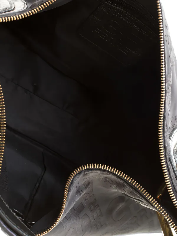 Gianfranco Ferré Pre-Owned leather-strap Tote Bag | Black