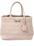 Miu Miu Pre-Owned matelassé leather tote bag - Pink