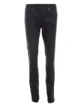 Escada Pre-Owned glitter-finish jeans - Black
