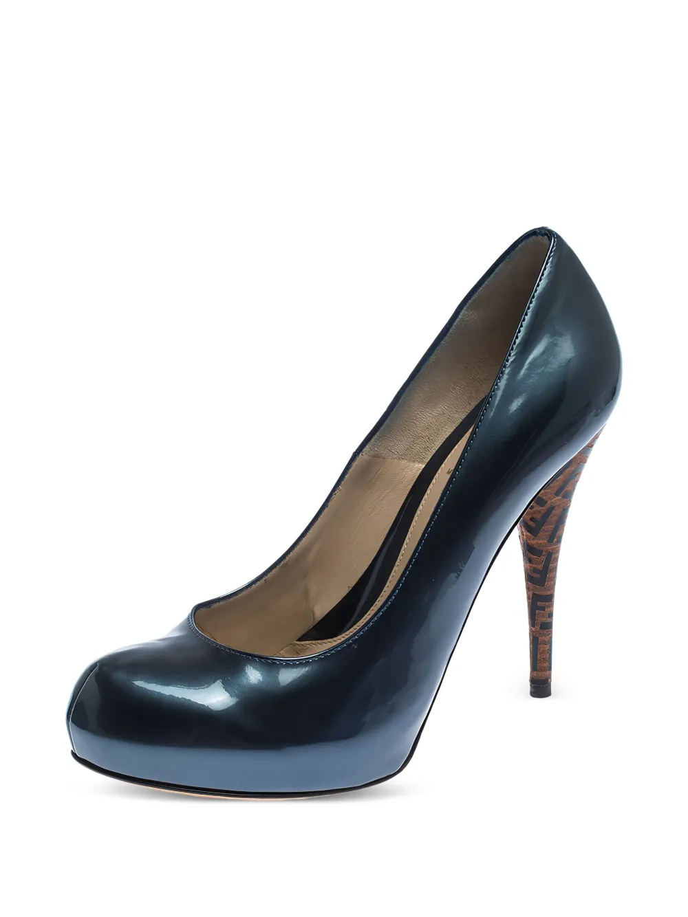 Fendi Pre-Owned 120mm lakleren pumps met plateauzool - Zwart