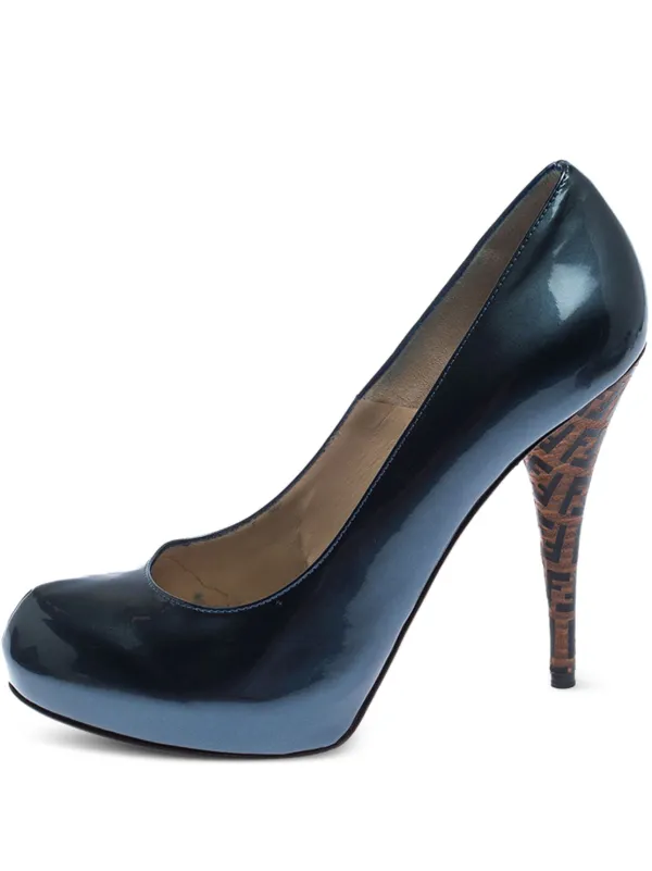 FENDI Fendista Logo-toe Platform Pump Black - Etsy Fendi Platform Pump. display picture 1
