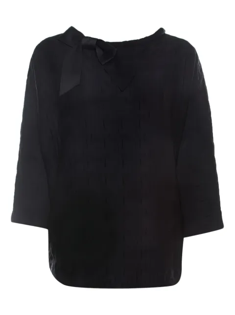 Carolina Herrera Vintage bow-detailing top 
