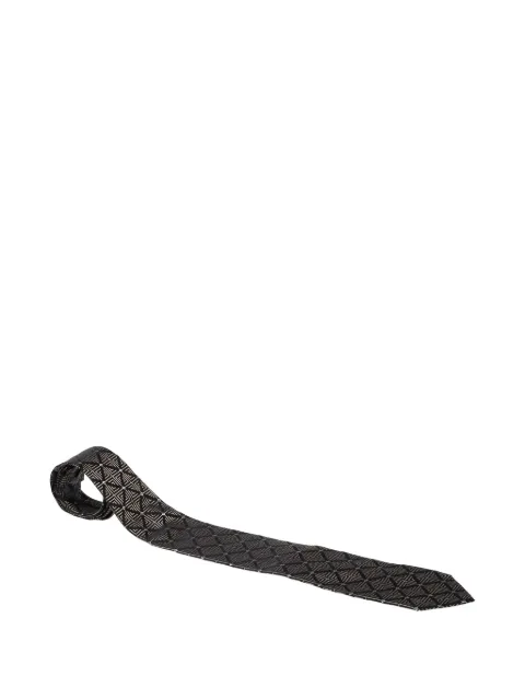 Gianfranco Ferré Pre-Owned silkeslips med geometrisk mønster