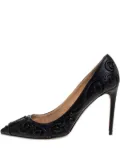 Valentino Garavani Pre-Owned 100mm swirl-pattern leather pumps - Black