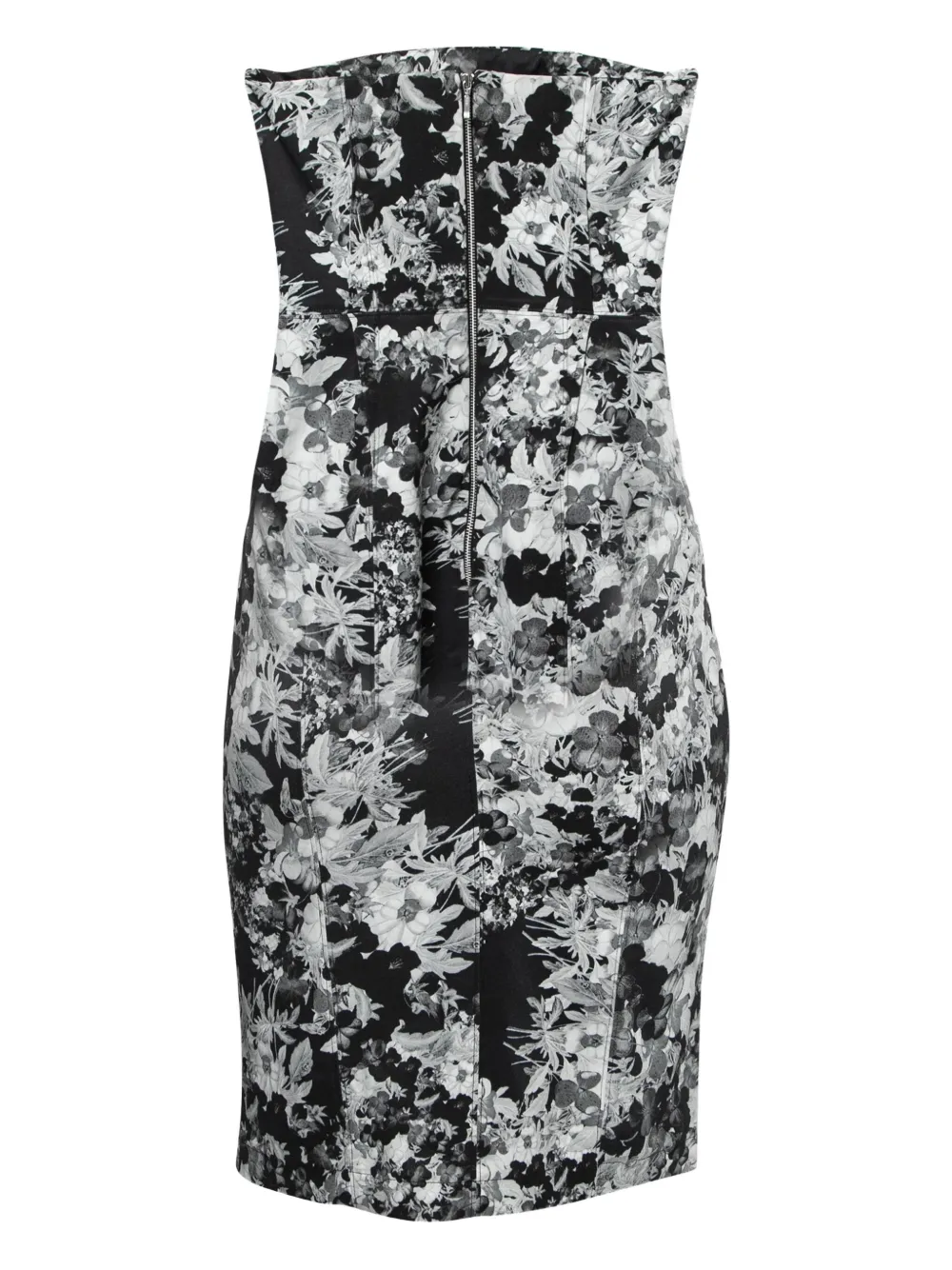 ERDEM Midi-jurk met bloemenprint - Zwart