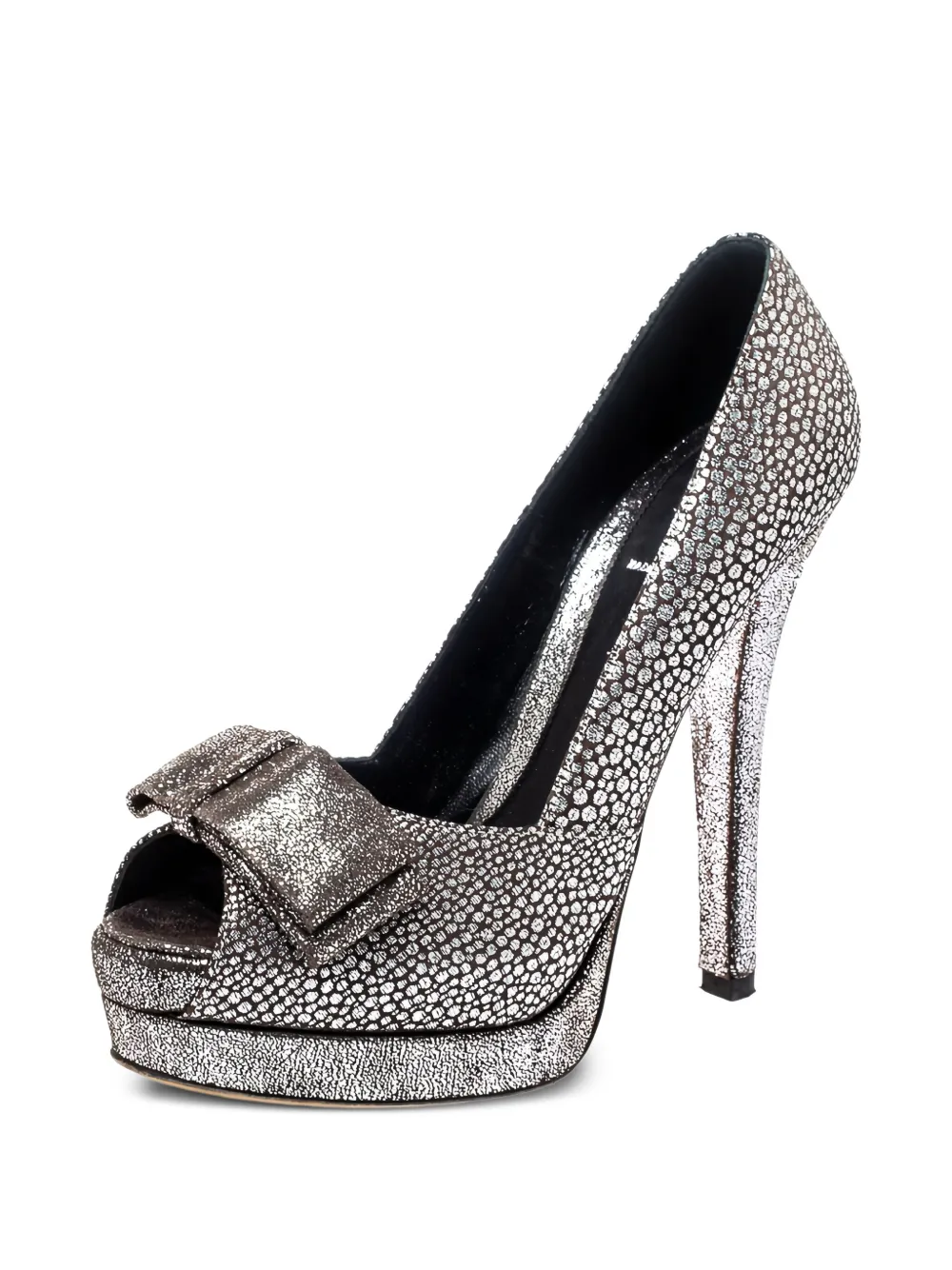 Fendi Pre-Owned 2023 140 mm pumps verfraaid met strik - Grijs