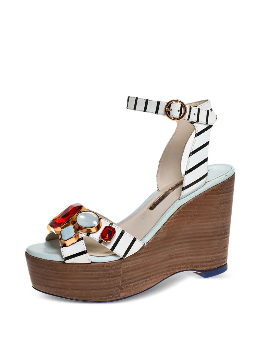 Sophia Webster pre-owned 100mm Suki Gem wedge sandals | Image 2