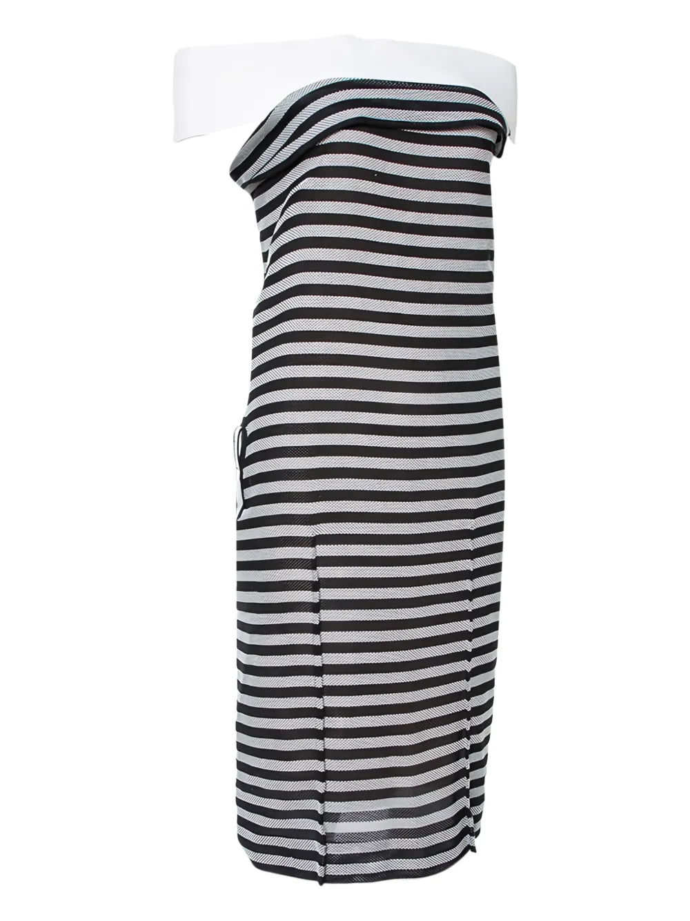 Roland Mouret Gestreepte jurk - Zwart