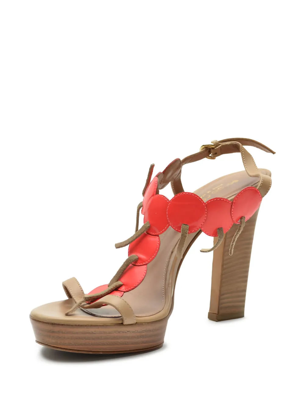 Sergio Rossi Vintage Pre-owned 100mm Cherry leather sandals | Image 2