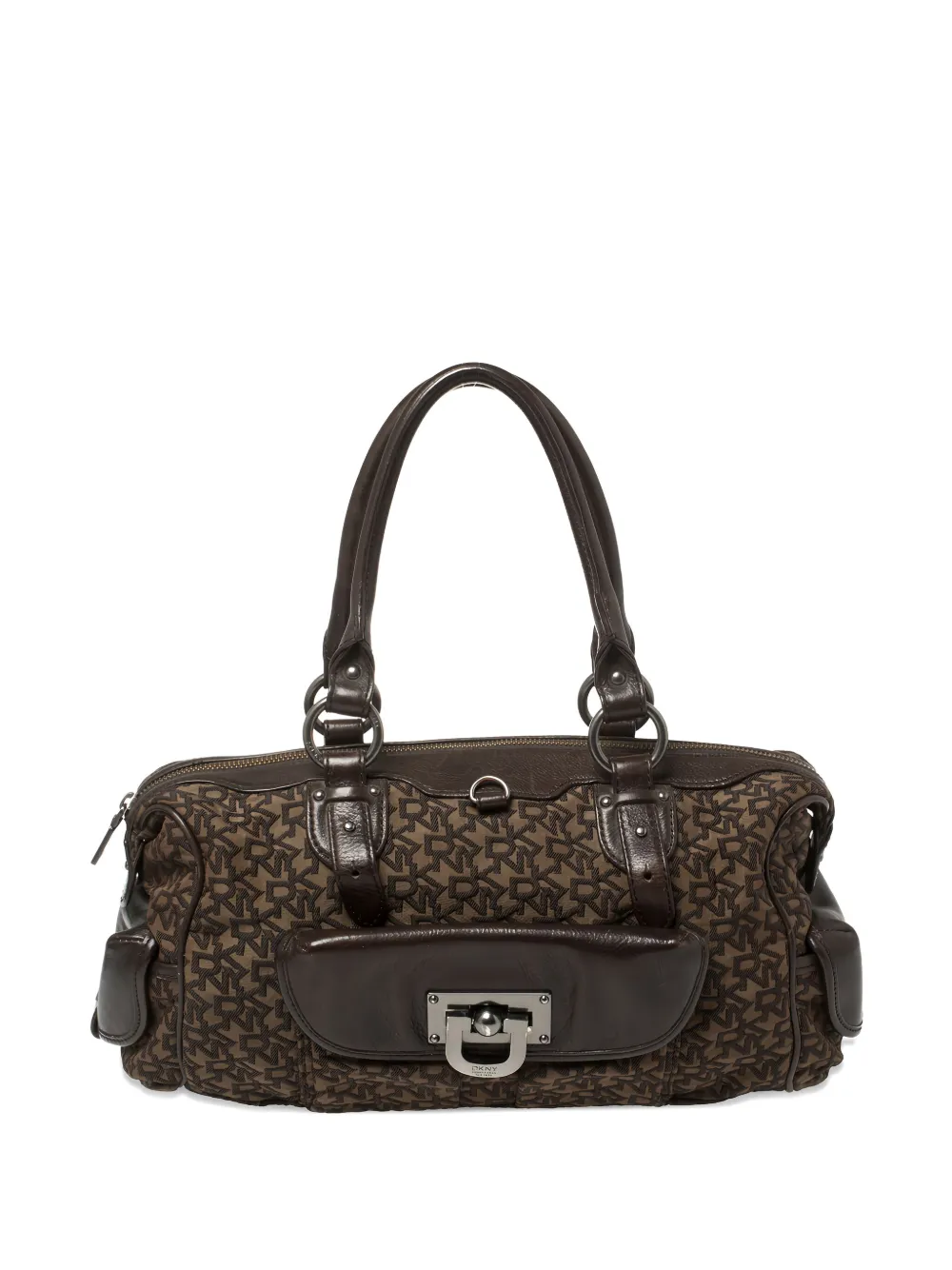 DKNY Vintage pre-owned monogram satchel bag | Brown | Image 1