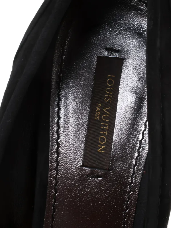 Louis Vuitton Pre-Owned 105mm Butterfly Suede Pumps Black FARFETCH PH