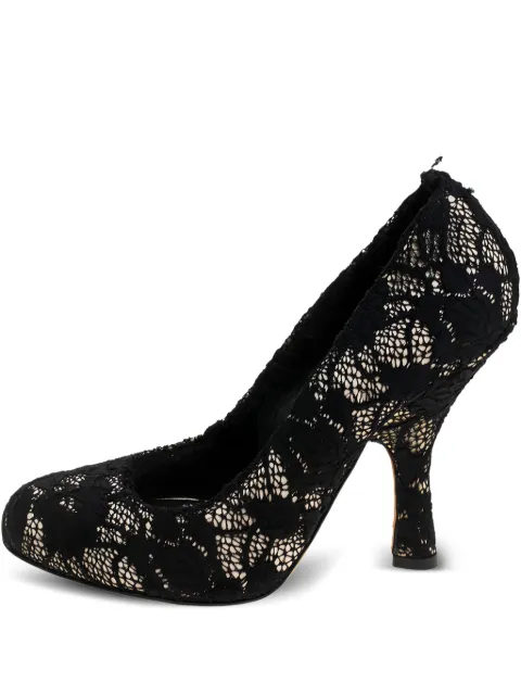 Dolce & Gabbana Pre-Owned 110mm lace-detailing heeled pumps 