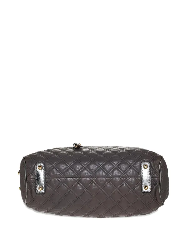 Marc Jacobs Vintage Pre-owned Quilted Leather Tote Bag Grey FARFETCH PH