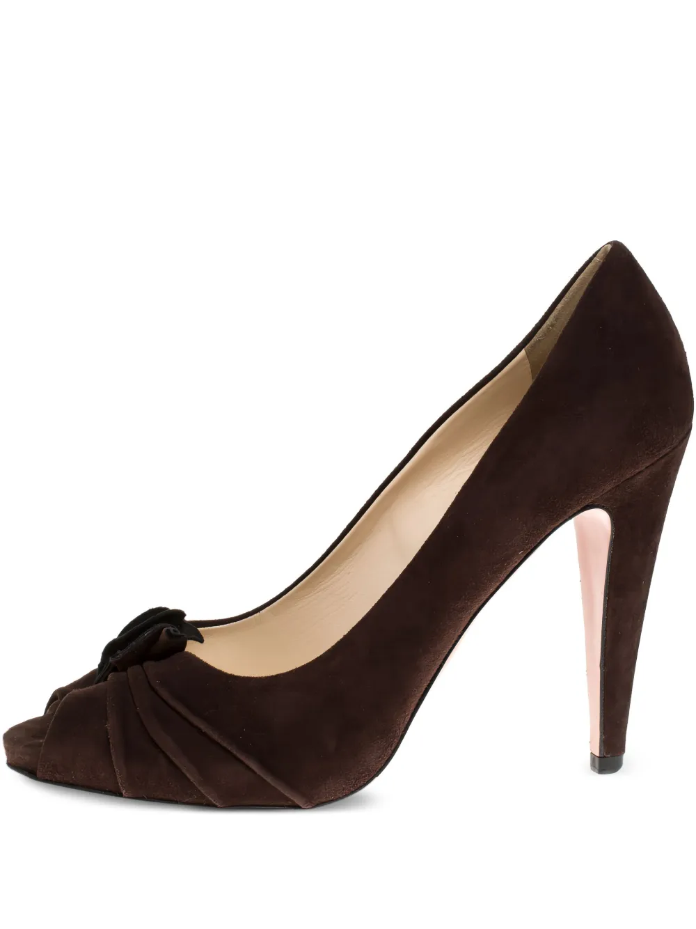 Prada Pre-Owned 110mm leather heeled pumps | Brown | Image 1