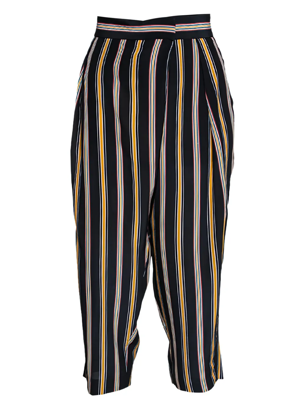 striped silk trousers