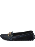 Louis Vuitton Pre-Owned LV logo suede loafers - Blue