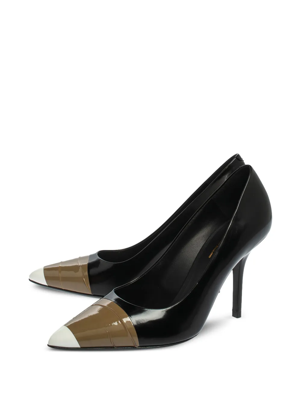 Burberry Pre-Owned 90 mm Annalise lakleren pumps - Zwart