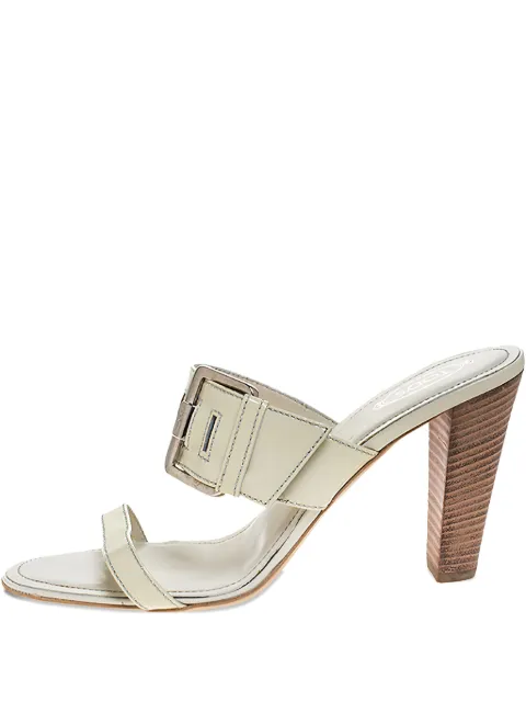 Tod's Vintage patent-leather buckle sandals