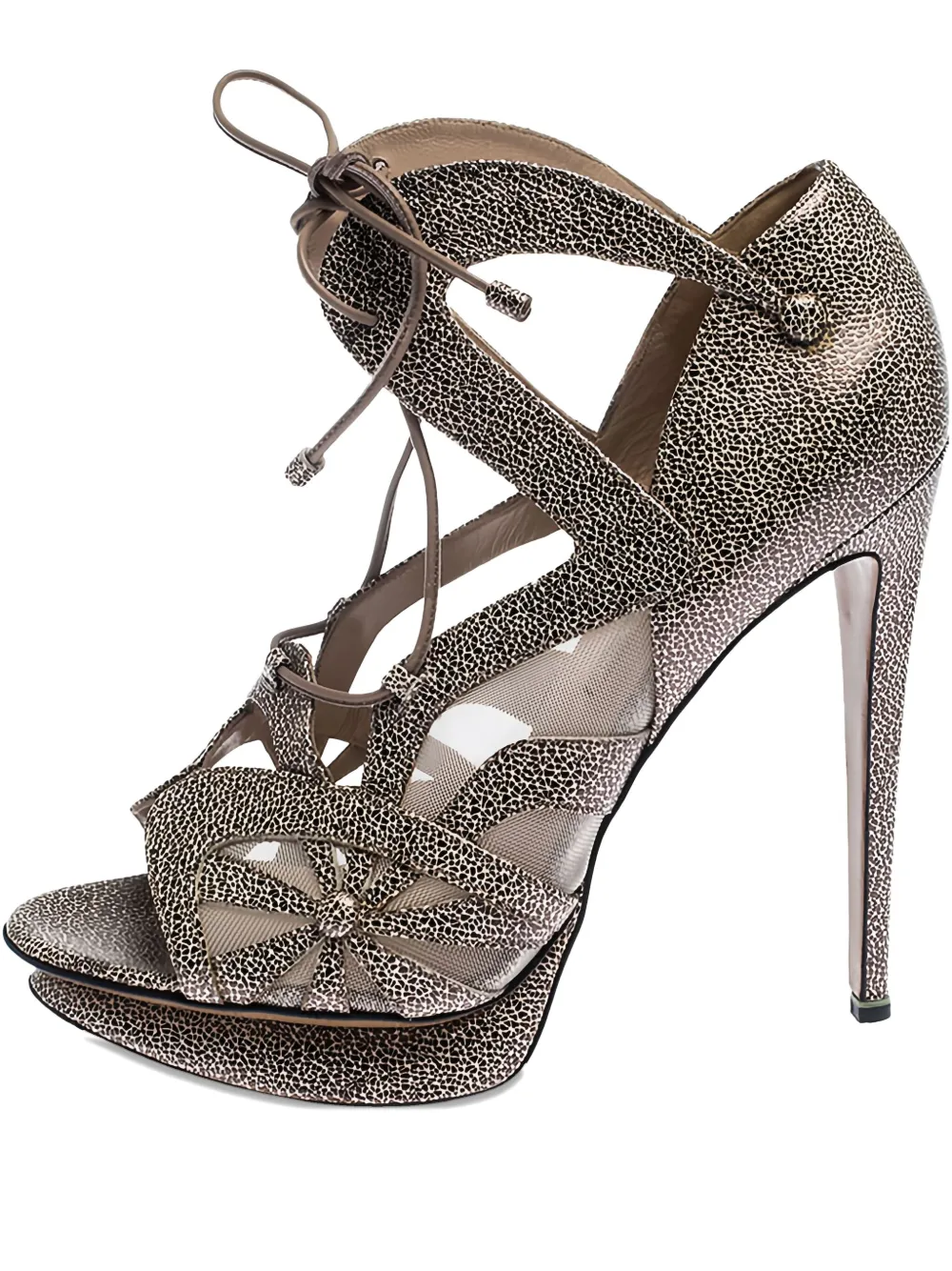 Nicholas Kirkwood leather platform sandals - ブラック Nicholas Kirkwood leather platform sandals - ブラック