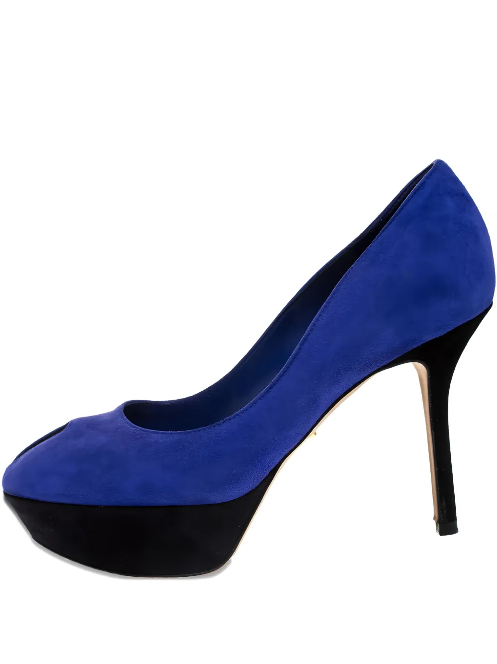 pre-owned 100mm Cachet peep-toe platform pumps