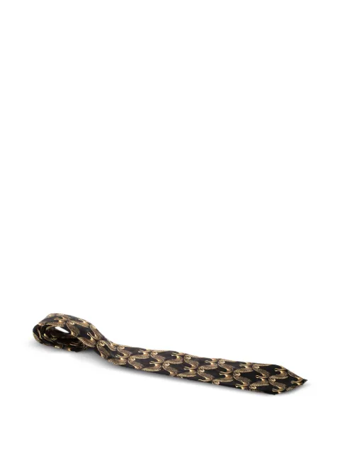 Lanvin Pre-Owned 2024 bird-print silk tie