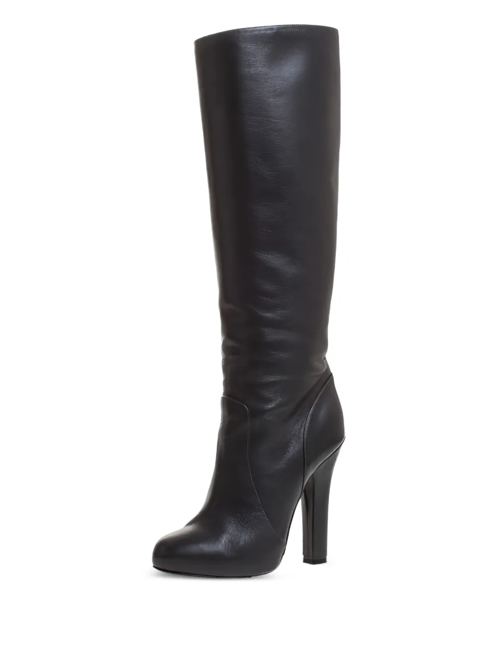 Dolce & Gabbana Pre-Owned 120 mm leren knielaarzen - Zwart