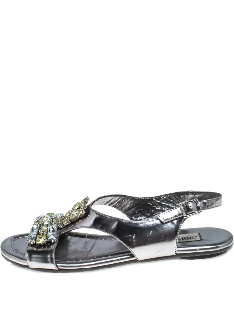 Jimmy Choo Pre-Owned crystal-embellished sandals