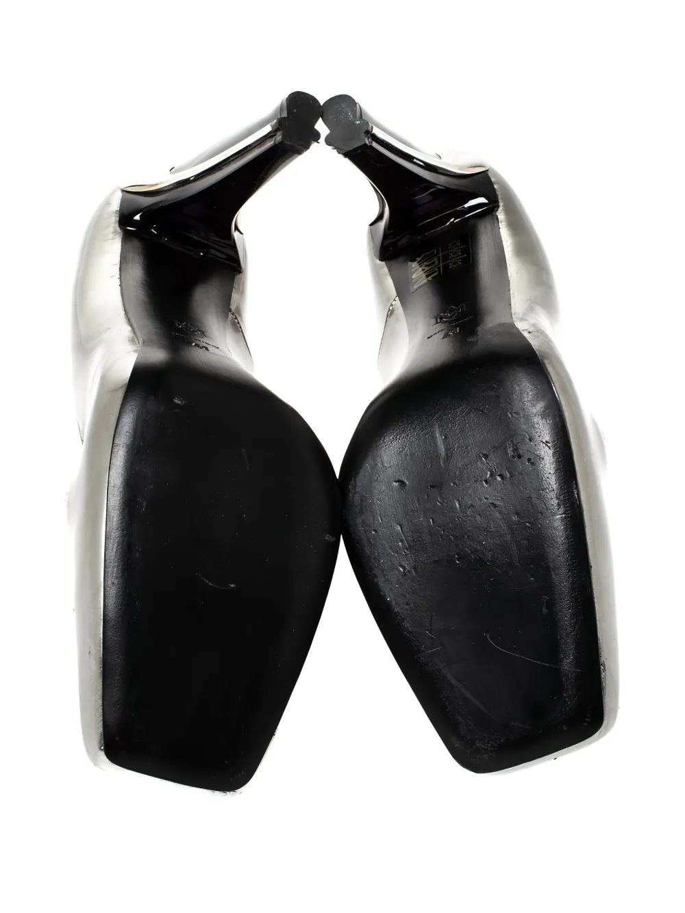 Alexander McQueen Pre-Owned 135 mm leren pumps - Zilver