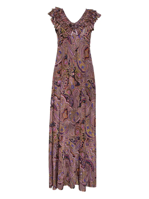 Etro Pre-Owned paisley-print ruffled dress