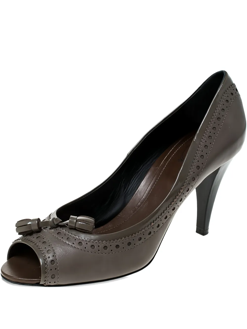 Tod's Vintage プレオウンド タッセル パンプス 90mm - グレー Tod's Vintage プレオウンド タッセル パンプス 90mm - グレー