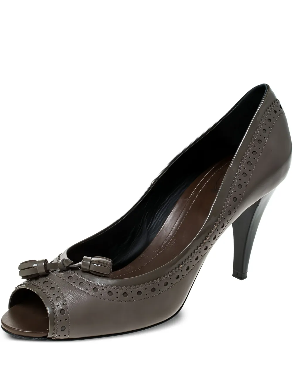 Tod's Vintage プレオウンド タッセル パンプス 90mm - グレー Tod's Vintage プレオウンド タッセル パンプス 90mm - グレー