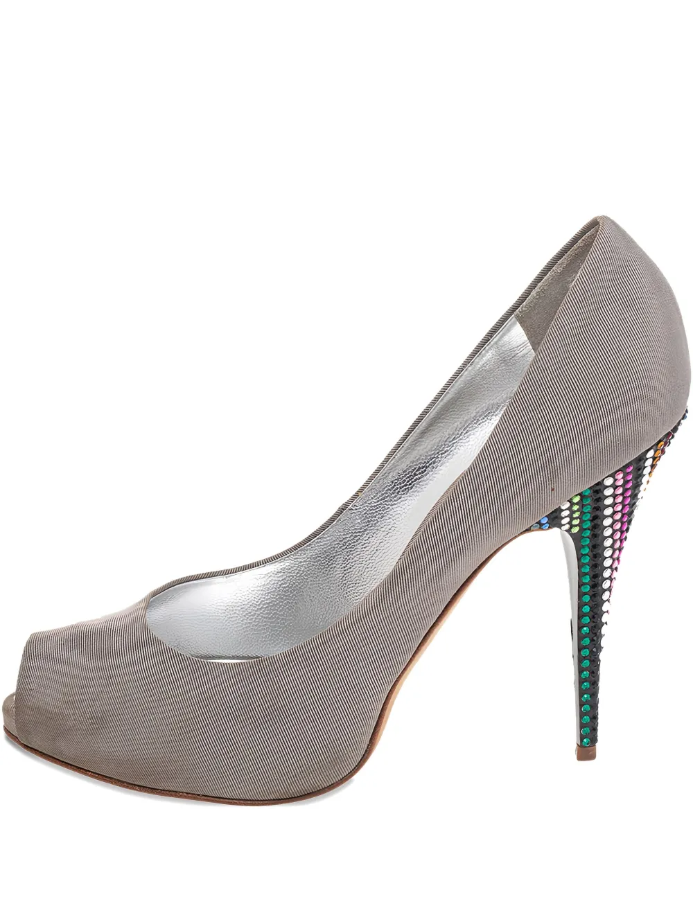 Pre-owned Giuseppe Zanotti Vintage 115mm Peep-toe Platform Pumps