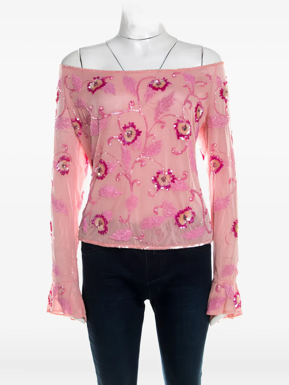 Escada Pre-Owned Langarmshirt mit Pailletten | Image 2