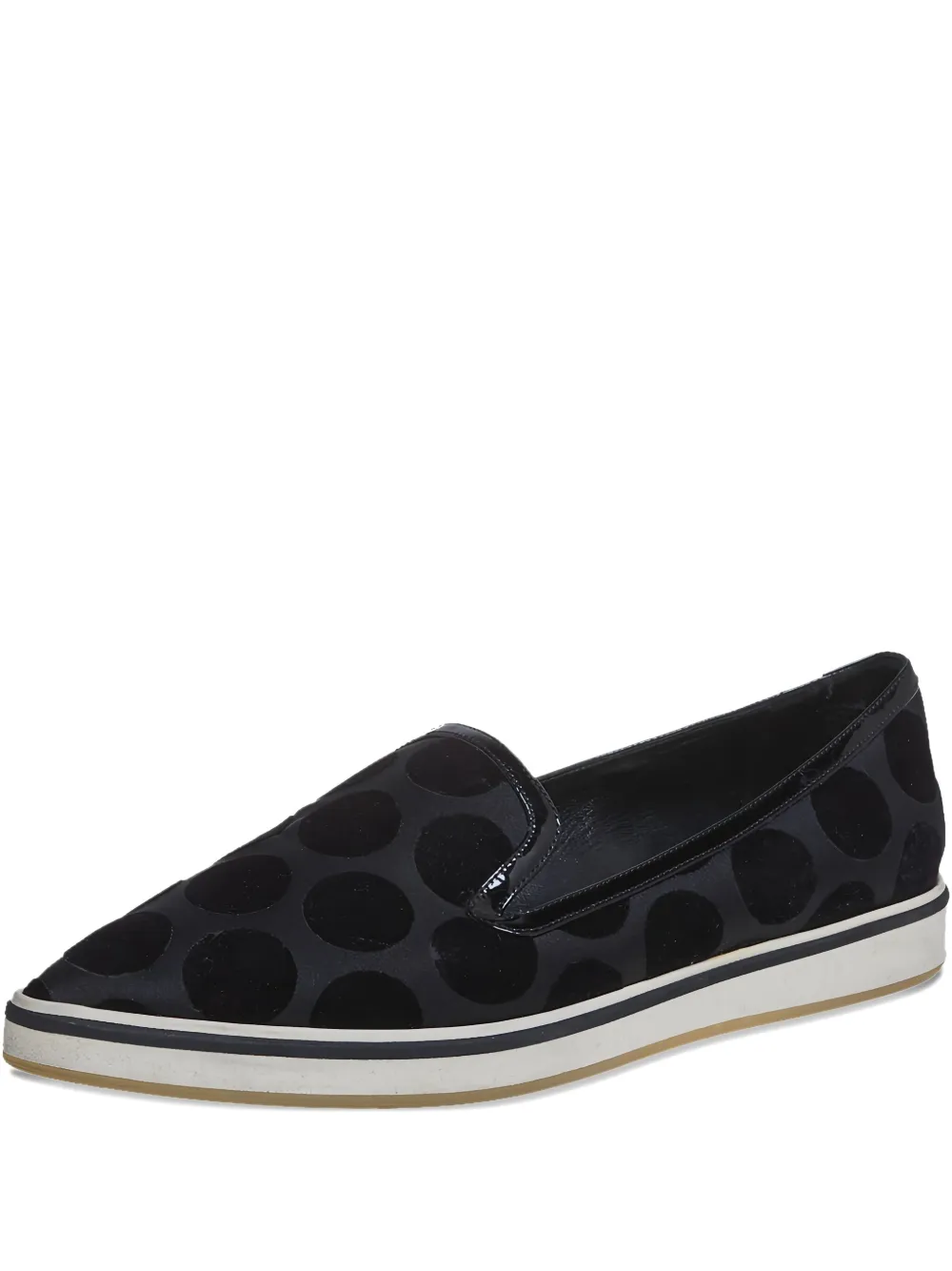 Pre-owned Nicholas Kirkwood Velvet Polka-dot Loafers