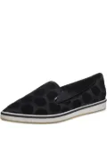 Nicholas Kirkwood velvet polka-dot loafers - Black