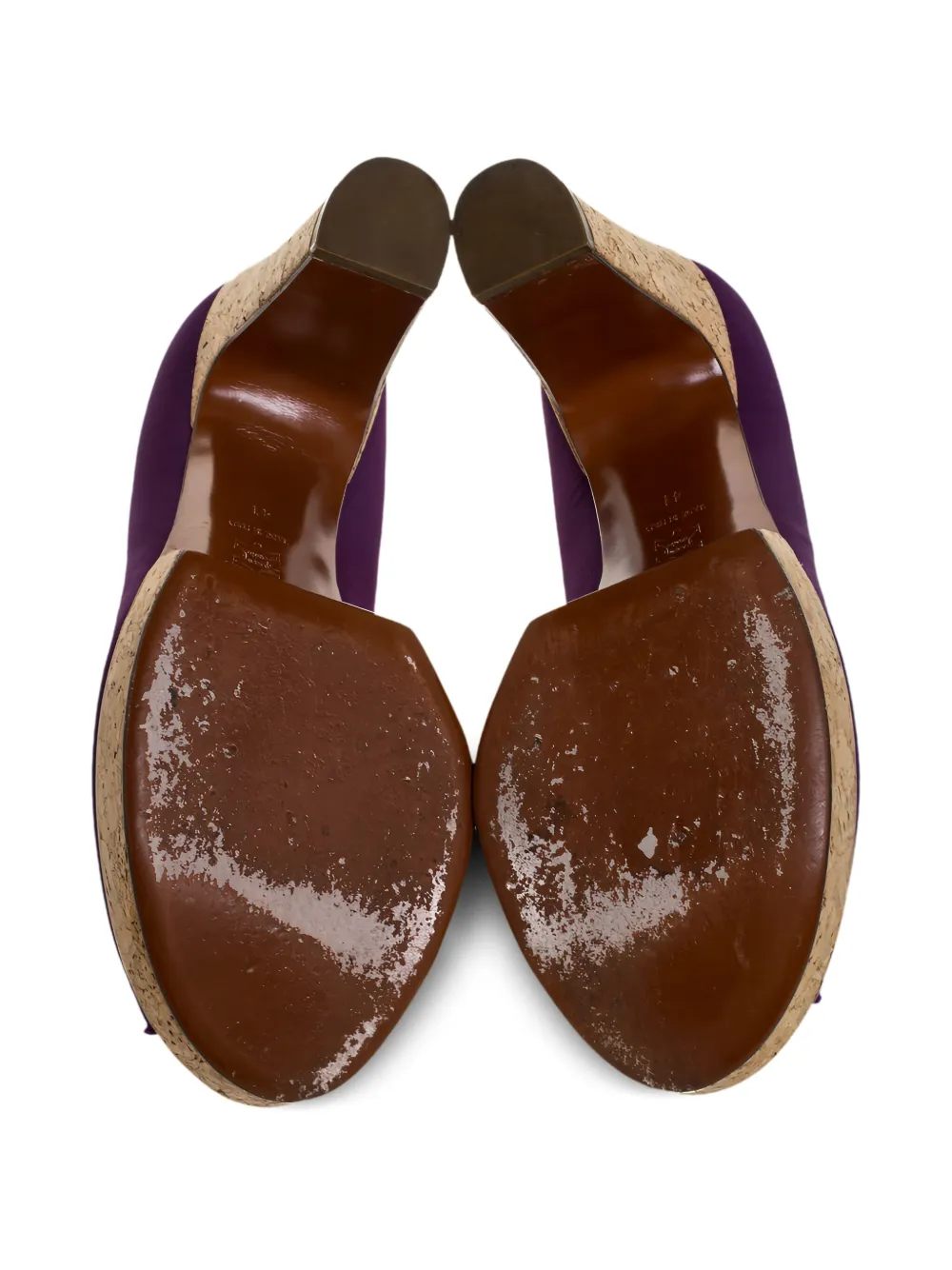 Pre-owned Lanvin Platform Cork-heel Pumps