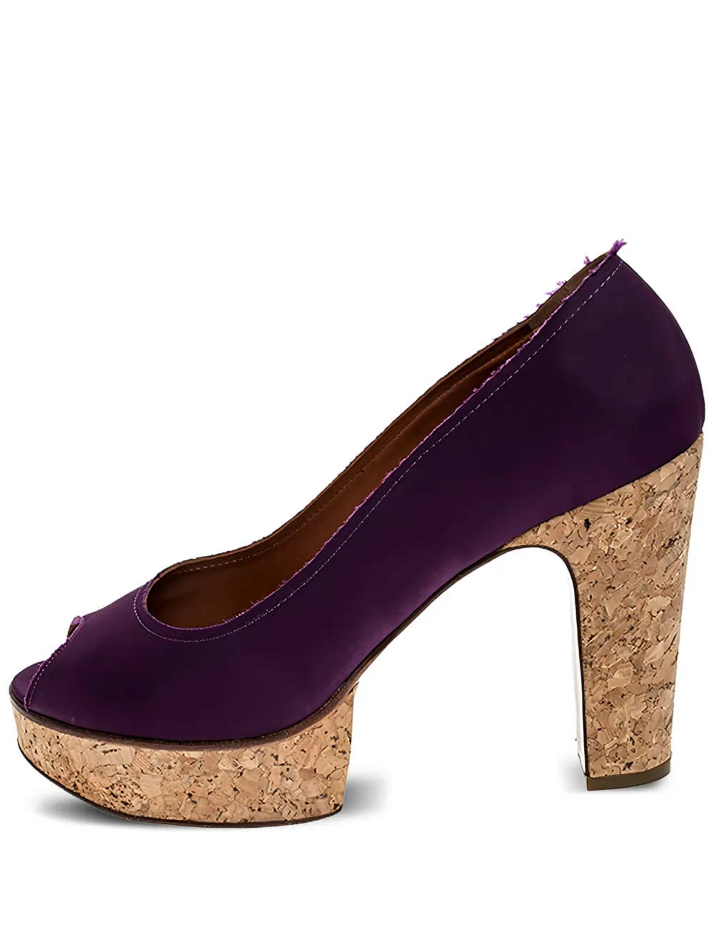 Pre-owned Lanvin Platform Cork-heel Pumps